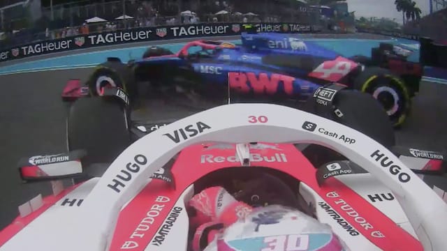 Best race start onboards from the Miami Grand Prix